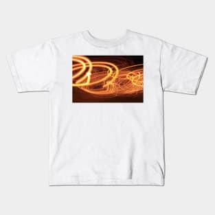 White Christmas lights at night that's Abstract. Kids T-Shirt